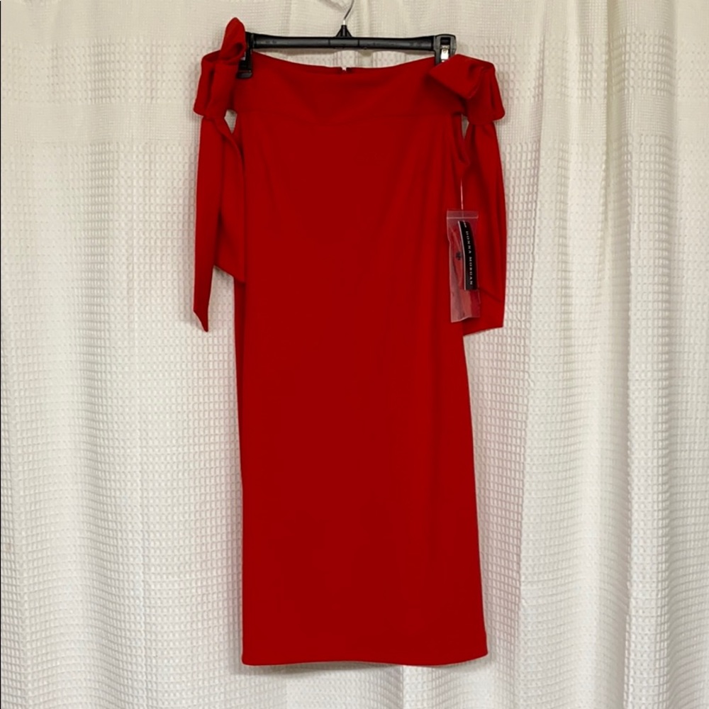 Anthropologie red dress never worn